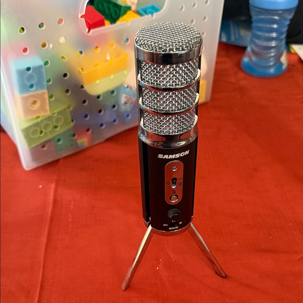Black and Silver USB Microphone